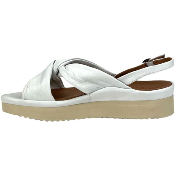 New Women L'Amour Des Pieds Amiens White Leather Lamba Platform Sandals US 11 - Picture 6 of 9